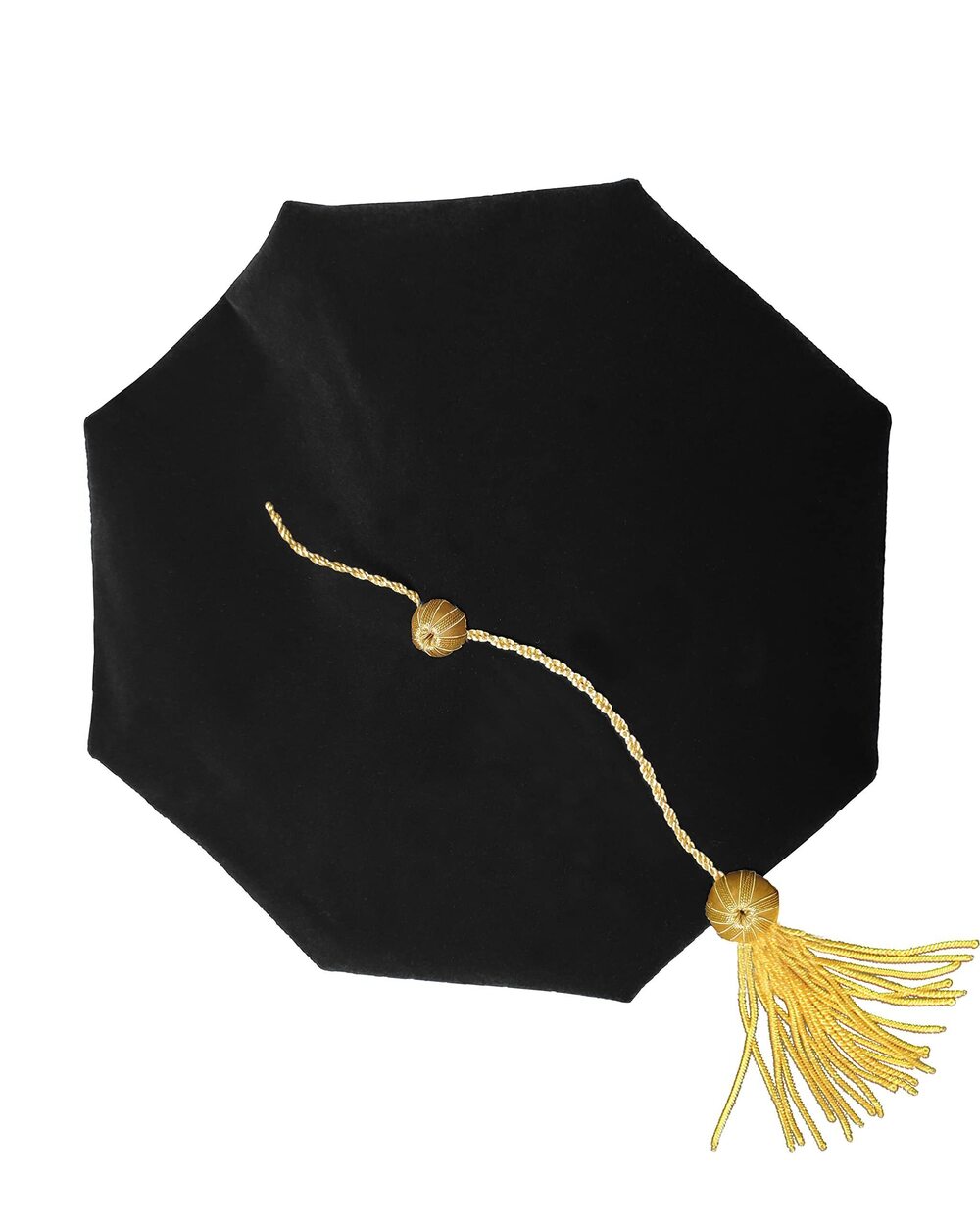 8760 Graduation Tam Doctoral Tam Doctoral Regalia 8 Sided with Gold Bullion